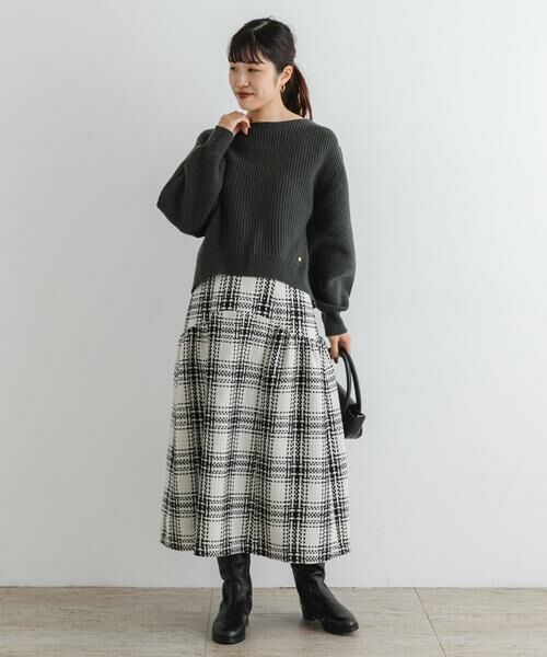URBAN RESEARCH ROSSO / アーバンリサーチ ロッソ スカート | F by ROSSO　ツイードチェックスカート | 詳細5