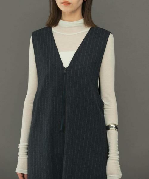 URBAN RESEARCH ROSSO / アーバンリサーチ ロッソ ワンピース | ディープVネックストライプワンピース | 詳細12