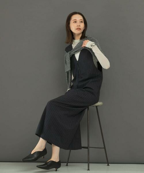 URBAN RESEARCH ROSSO / アーバンリサーチ ロッソ ワンピース | ディープVネックストライプワンピース | 詳細7