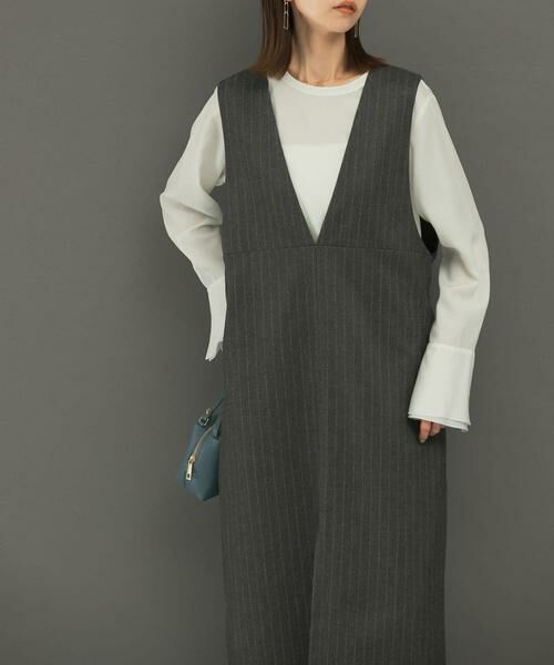 URBAN RESEARCH ROSSO / アーバンリサーチ ロッソ ワンピース | ディープVネックストライプワンピース | 詳細25