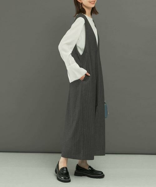 URBAN RESEARCH ROSSO / アーバンリサーチ ロッソ ワンピース | ディープVネックストライプワンピース | 詳細27