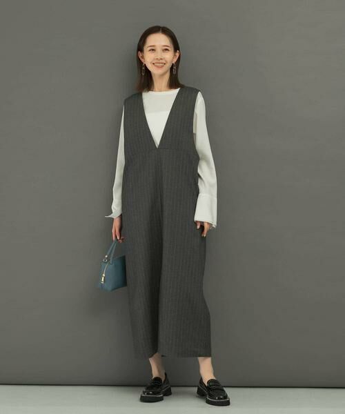 URBAN RESEARCH ROSSO / アーバンリサーチ ロッソ ワンピース | ディープVネックストライプワンピース | 詳細30