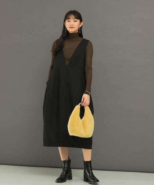 URBAN RESEARCH ROSSO / アーバンリサーチ ロッソ ワンピース | 『UR TECH』コクーンジャンパーワンピース | 詳細12