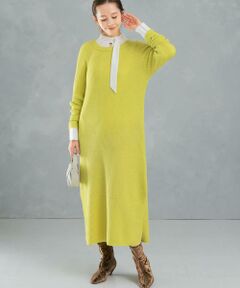 URBAN RESEARCH ROSSO / アーバンリサーチ ロッソ ワンピース | ヤク混サイドスリット畦ニットワンピース