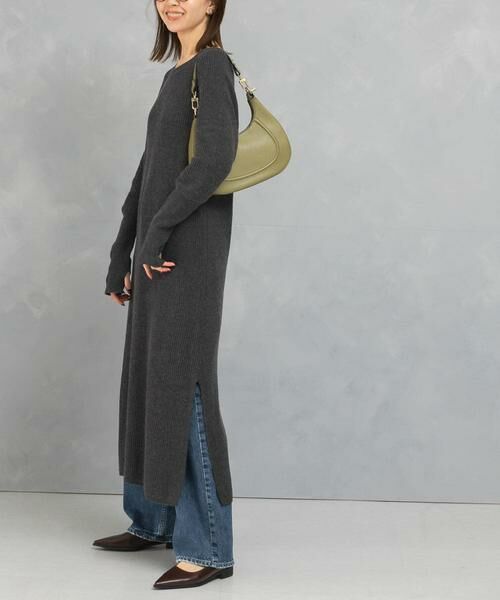 URBAN RESEARCH ROSSO / アーバンリサーチ ロッソ ワンピース | ヤク混サイドスリット畦ニットワンピース | 詳細22