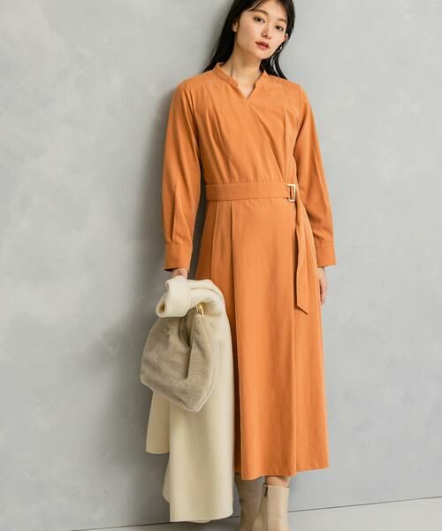 URBAN RESEARCH ROSSO / アーバンリサーチ ロッソ ワンピース | スエードライクカシュクールワンピース | 詳細4