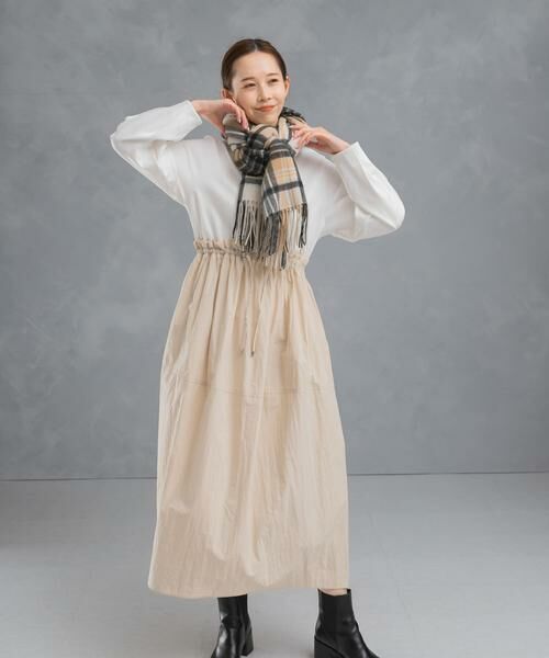 URBAN RESEARCH ROSSO / アーバンリサーチ ロッソ ワンピース | ドッキングウエストドロストワンピース | 詳細20