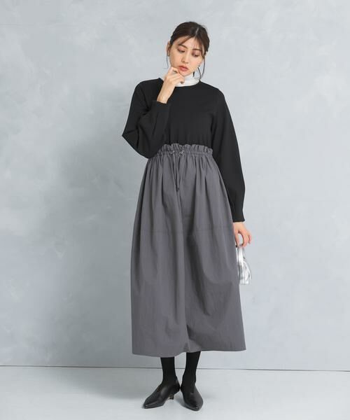 URBAN RESEARCH ROSSO / アーバンリサーチ ロッソ ワンピース | ドッキングウエストドロストワンピース | 詳細23