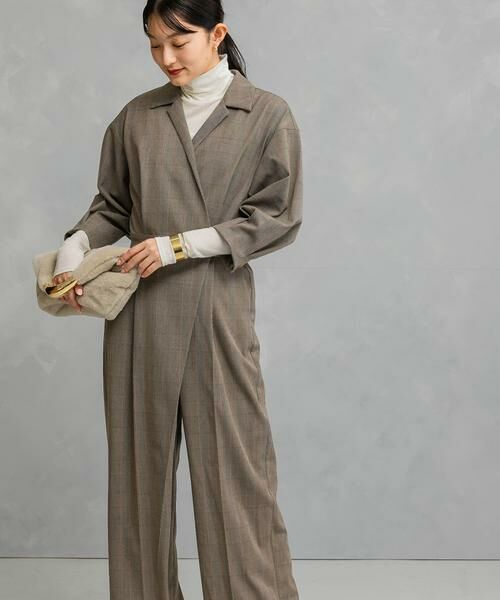 URBAN RESEARCH ROSSO / アーバンリサーチ ロッソ サロペット・オールインワン | ラップデザインオールインワン(ブラウン系その他)