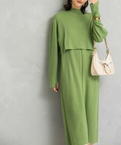 URBAN RESEARCH ROSSO / アーバンリサーチ ロッソ ワンピース | 静電防止レイヤードライクニットワンピース