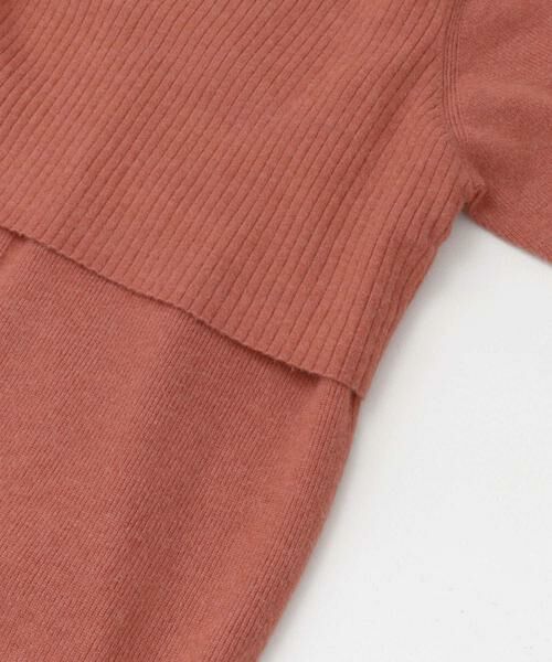 URBAN RESEARCH ROSSO / アーバンリサーチ ロッソ ワンピース | 静電防止レイヤードライクニットワンピース | 詳細15