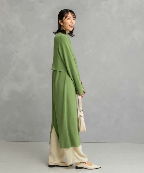 URBAN RESEARCH ROSSO / アーバンリサーチ ロッソ ワンピース | 静電防止レイヤードライクニットワンピース | 詳細22