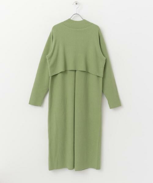 URBAN RESEARCH ROSSO / アーバンリサーチ ロッソ ワンピース | 静電防止レイヤードライクニットワンピース | 詳細23