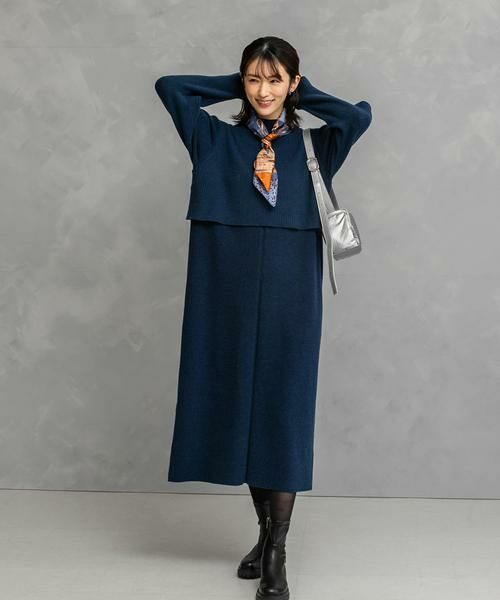 URBAN RESEARCH ROSSO / アーバンリサーチ ロッソ ワンピース | 静電防止レイヤードライクニットワンピース | 詳細25