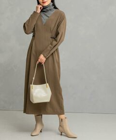 URBAN RESEARCH ROSSO / アーバンリサーチ ロッソ ワンピース | Vネックベルト付ストレートワンピース