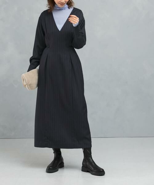 URBAN RESEARCH ROSSO / アーバンリサーチ ロッソ ワンピース | Vネックベルト付ストレートワンピース | 詳細8