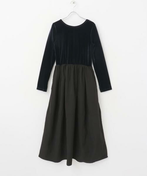 URBAN RESEARCH ROSSO / アーバンリサーチ ロッソ ワンピース | 『WEB限定』ベロアドッキングワンピース | 詳細10