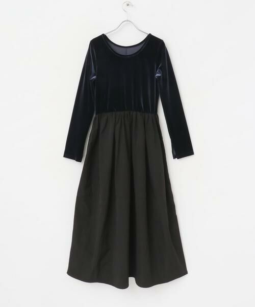 URBAN RESEARCH ROSSO / アーバンリサーチ ロッソ ワンピース | 『WEB限定』ベロアドッキングワンピース | 詳細11
