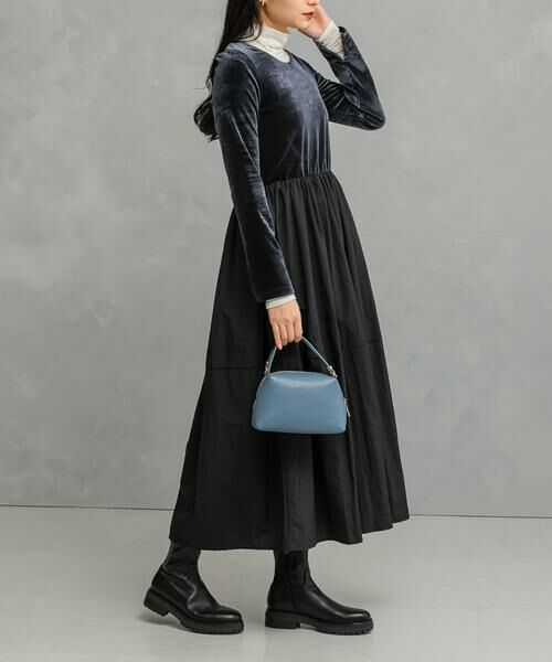 URBAN RESEARCH ROSSO / アーバンリサーチ ロッソ ワンピース | 『WEB限定』ベロアドッキングワンピース | 詳細5