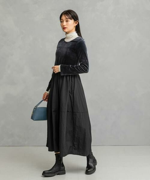 URBAN RESEARCH ROSSO / アーバンリサーチ ロッソ ワンピース | 『WEB限定』ベロアドッキングワンピース | 詳細8