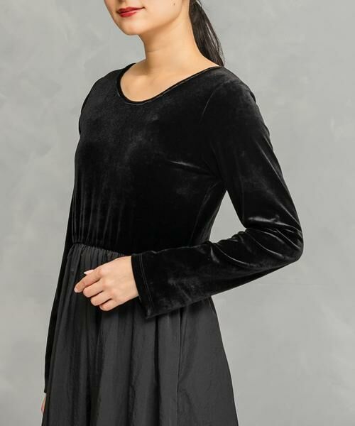 URBAN RESEARCH ROSSO / アーバンリサーチ ロッソ ワンピース | 『WEB限定』ベロアドッキングワンピース | 詳細26