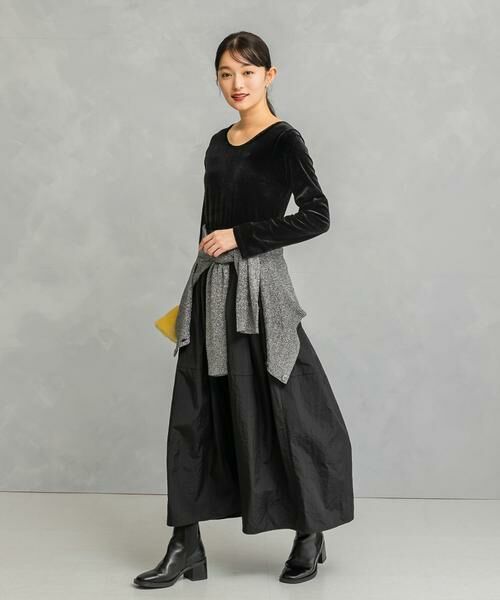 URBAN RESEARCH ROSSO / アーバンリサーチ ロッソ ワンピース | 『WEB限定』ベロアドッキングワンピース | 詳細19