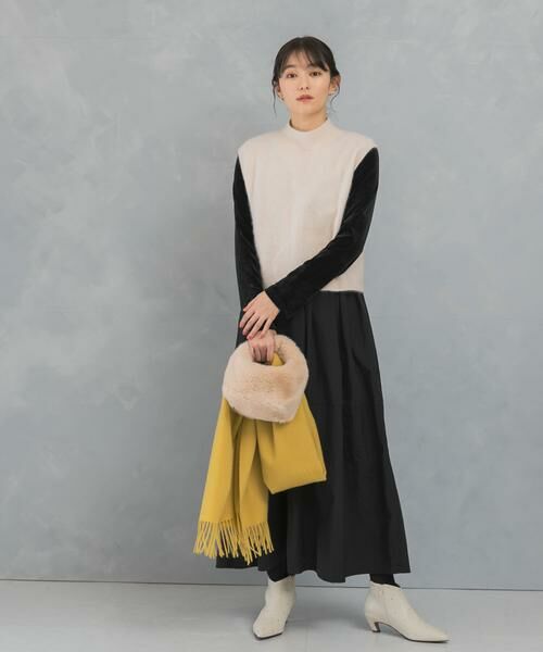 URBAN RESEARCH ROSSO / アーバンリサーチ ロッソ ワンピース | 『WEB限定』ベロアドッキングワンピース | 詳細20