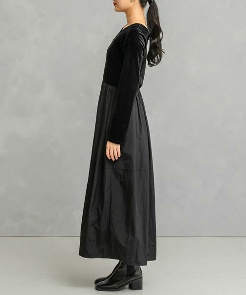 URBAN RESEARCH ROSSO / アーバンリサーチ ロッソ ワンピース | 『WEB限定』ベロアドッキングワンピース | 詳細22