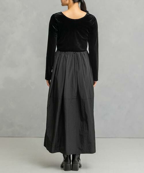 URBAN RESEARCH ROSSO / アーバンリサーチ ロッソ ワンピース | 『WEB限定』ベロアドッキングワンピース | 詳細23