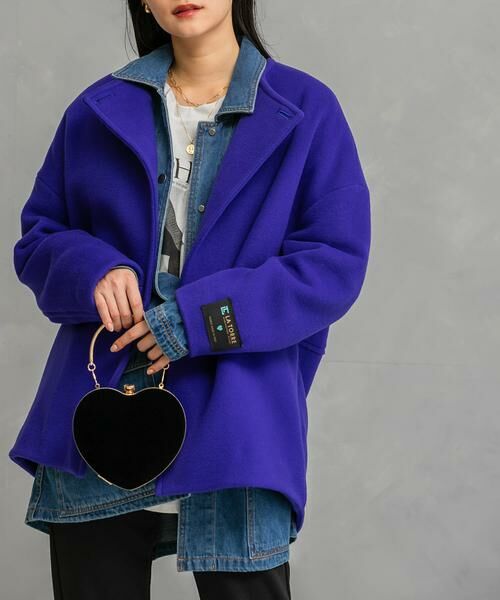 URBAN RESEARCH ROSSO/アーバンリサーチ ロッソ LaTorreノーカラーコート ブルー FREE URBAN RESEARCH ROSSO/アーバンリサーチ ロッソ LaTorreノーカラーコート ブルー FREE