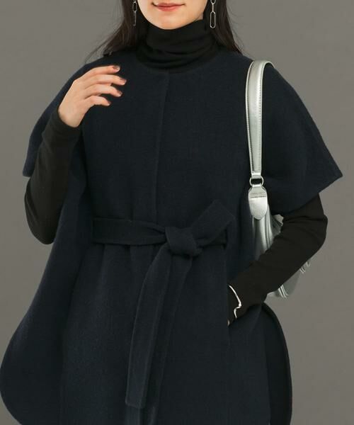 URBAN RESEARCH ROSSO / アーバンリサーチ ロッソ ポンチョ | ウールカシミヤリバーポンチョコート | 詳細1