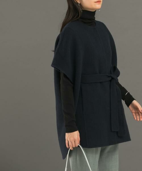 URBAN RESEARCH ROSSO / アーバンリサーチ ロッソ ポンチョ | ウールカシミヤリバーポンチョコート | 詳細2