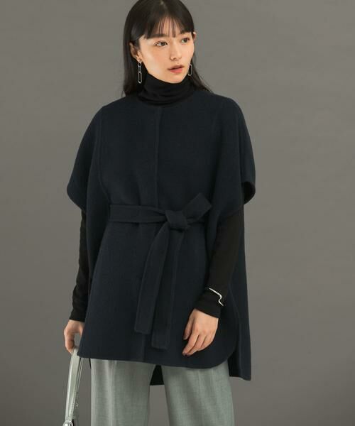 URBAN RESEARCH ROSSO / アーバンリサーチ ロッソ ポンチョ | ウールカシミヤリバーポンチョコート | 詳細3