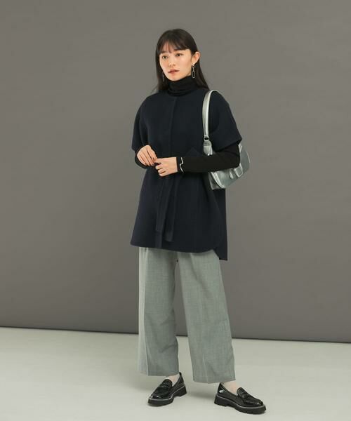 URBAN RESEARCH ROSSO / アーバンリサーチ ロッソ ポンチョ | ウールカシミヤリバーポンチョコート | 詳細7