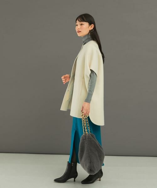 URBAN RESEARCH ROSSO / アーバンリサーチ ロッソ ポンチョ | ウールカシミヤリバーポンチョコート | 詳細21