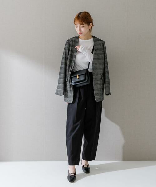 URBAN RESEARCH ROSSO / アーバンリサーチ ロッソ ノーカラージャケット | モールチェックノーカラーオーバージャケット | 詳細10