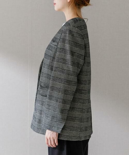 URBAN RESEARCH ROSSO / アーバンリサーチ ロッソ ノーカラージャケット | モールチェックノーカラーオーバージャケット | 詳細13