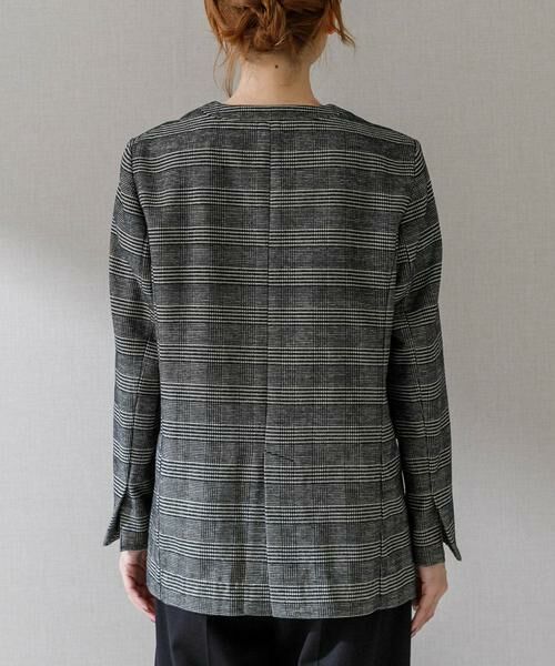 URBAN RESEARCH ROSSO / アーバンリサーチ ロッソ ノーカラージャケット | モールチェックノーカラーオーバージャケット | 詳細14