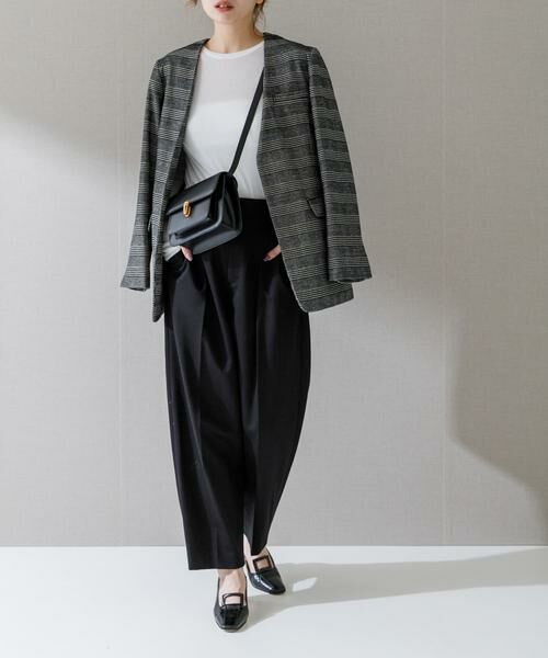 URBAN RESEARCH ROSSO / アーバンリサーチ ロッソ ノーカラージャケット | モールチェックノーカラーオーバージャケット | 詳細8