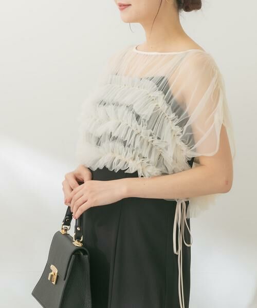 URBAN RESEARCH ROSSO / アーバンリサーチ ロッソ ドレス | チュールフリル2WAYドレス | 詳細19