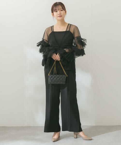 URBAN RESEARCH ROSSO / アーバンリサーチ ロッソ セットアップ | チュールブラウス×オールインワン | 詳細2