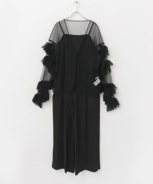 URBAN RESEARCH ROSSO / アーバンリサーチ ロッソ セットアップ | チュールブラウス×オールインワン | 詳細5