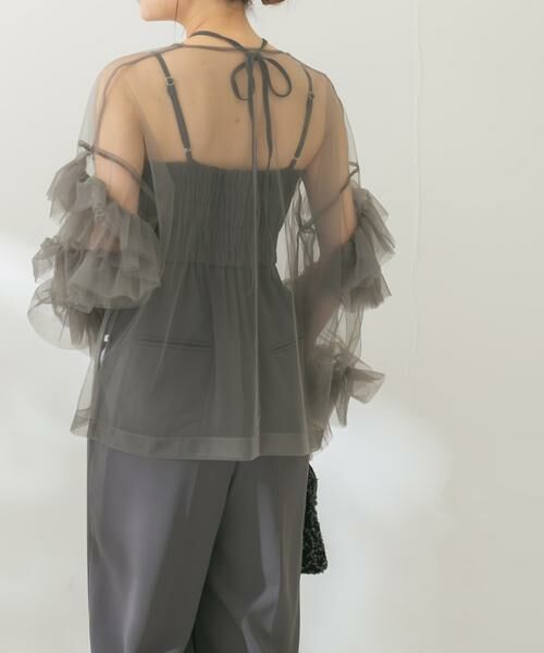 URBAN RESEARCH ROSSO / アーバンリサーチ ロッソ セットアップ | チュールブラウス×オールインワン | 詳細7
