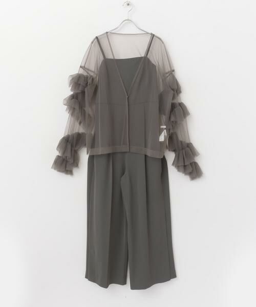 URBAN RESEARCH ROSSO / アーバンリサーチ ロッソ セットアップ | チュールブラウス×オールインワン | 詳細17