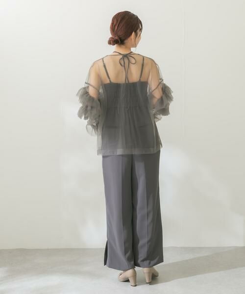 URBAN RESEARCH ROSSO / アーバンリサーチ ロッソ セットアップ | チュールブラウス×オールインワン | 詳細10