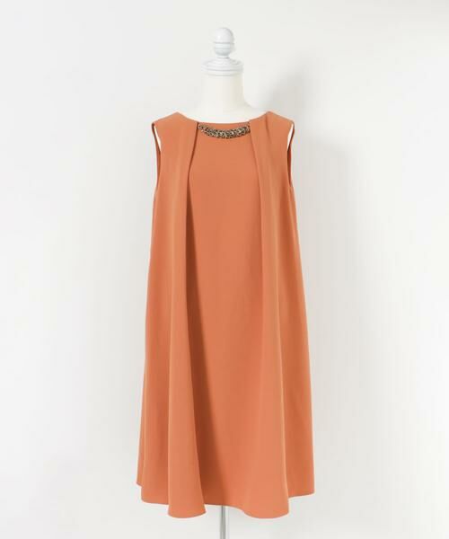 URBAN RESEARCH ROSSO / アーバンリサーチ ロッソ ドレス | ビジュー付タックフレアードレス∴ | 詳細1