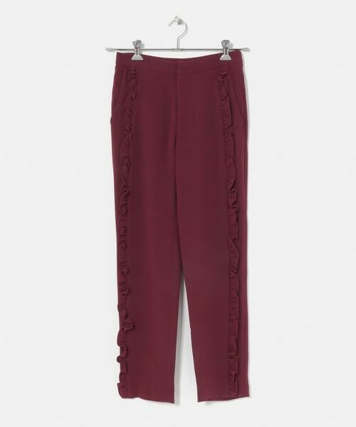 URBAN RESEARCH ROSSO/アーバンリサーチ ロッソ フリルパンツ∴ ボルドー 36 URBAN RESEARCH ROSSO/アーバンリサーチ ロッソ フリルパンツ∴ ボルドー 36