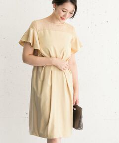 URBAN RESEARCH ROSSO / アーバンリサーチ ロッソ ドレス | デコルテレースフリルドレス∴