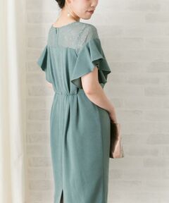 URBAN RESEARCH ROSSO / アーバンリサーチ ロッソ ドレス | デコルテレースフリルドレス∴