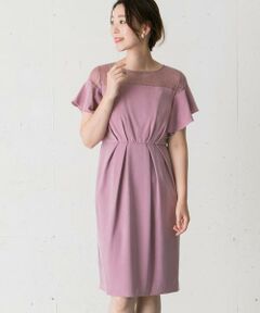 URBAN RESEARCH ROSSO / アーバンリサーチ ロッソ ドレス | デコルテレースフリルドレス∴